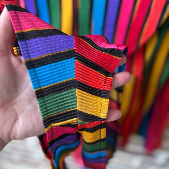 Show Me Your MuMu Caleb Romper Size Medium Rainbow Parade Pleat - Picture 9 of 16